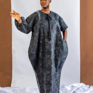 Contrast Sleeved Maxi