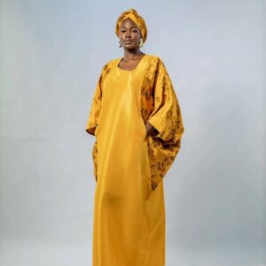 Mix Texture Maxi Dress(Damask/Velvet)