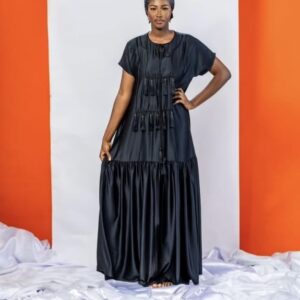 Tassels Silk Maxi Dress