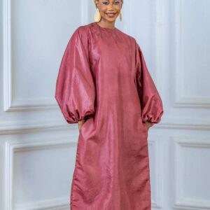 EXAGGERATED SLEEVES DRESS