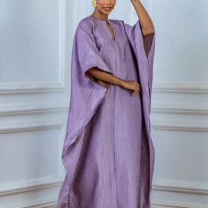HIGH NECK SLIT KAFTAN MAXI