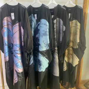 EXAGGERATED FLOWER KAFTAN MAXI (FLOWER IN FRONT)