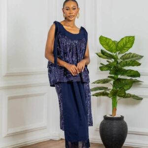 DROP PANEL ADIRE TWOPIECE SKIRT SET