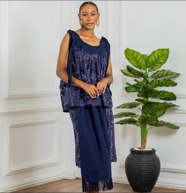 DROP PANEL ADIRE TWOPIECE SKIRT SET