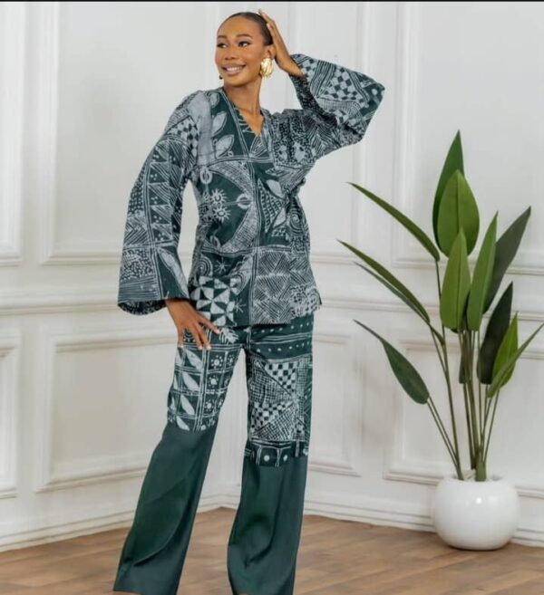 TYE AND DYE WRAP TWOPIECE PANT SET