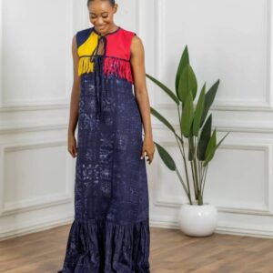 COLOUR POP TYE & DYE MAXI DRESS