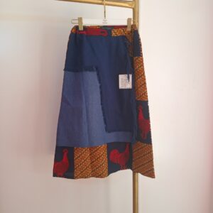 MIX MIDI PRINT SKIRT