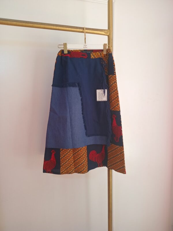MIX MIDI PRINT SKIRT