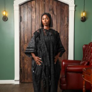 Ruffle Mix Kaftan