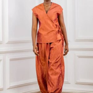 Balloon Trouser and Wrap Top Set