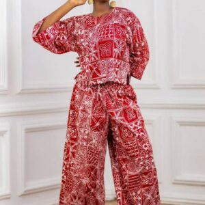 Adire Buba Twopiece Ballon Pant Set