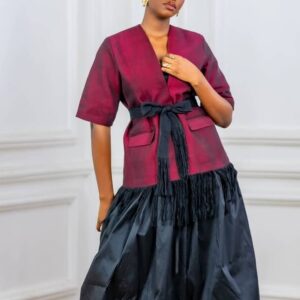 Shredded Short Sleeves Blazers